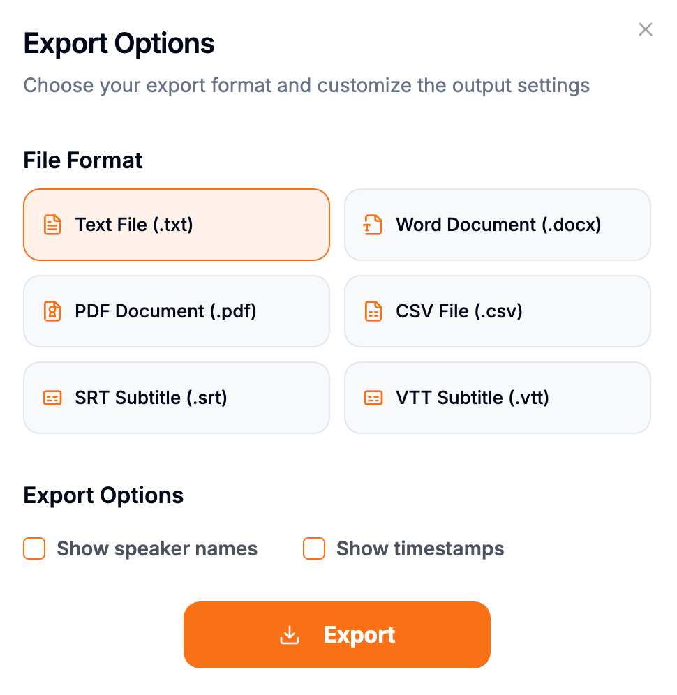 Export and Share
