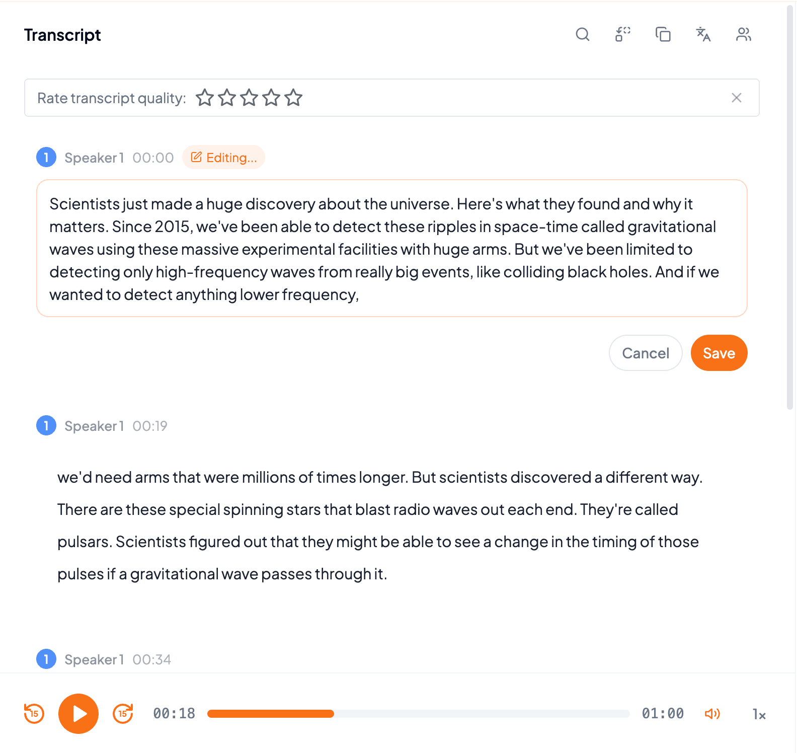 Audio & Video Transcription